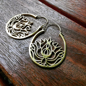 Premium Brass Hoop Earrings Kamala