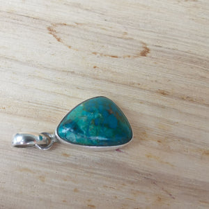 Sterling silver 925 Chrysocolla pendant