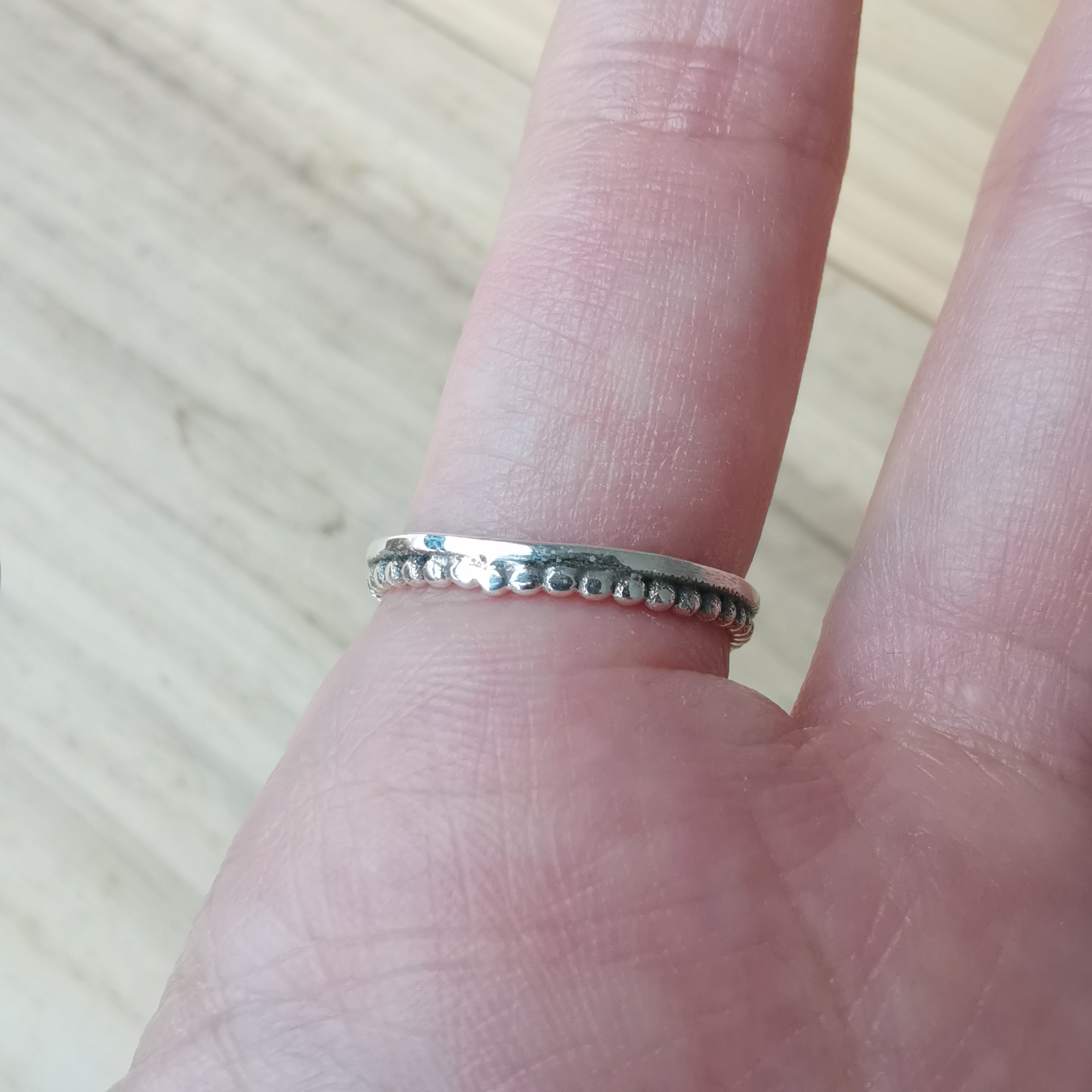 Sterling Silver 925 Dainty Rings Moonstone & Labradorite