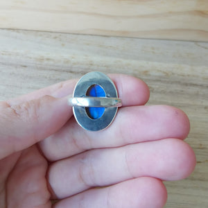 Sterling Silver 925 Silver Statement Ring Labradorite LABR07