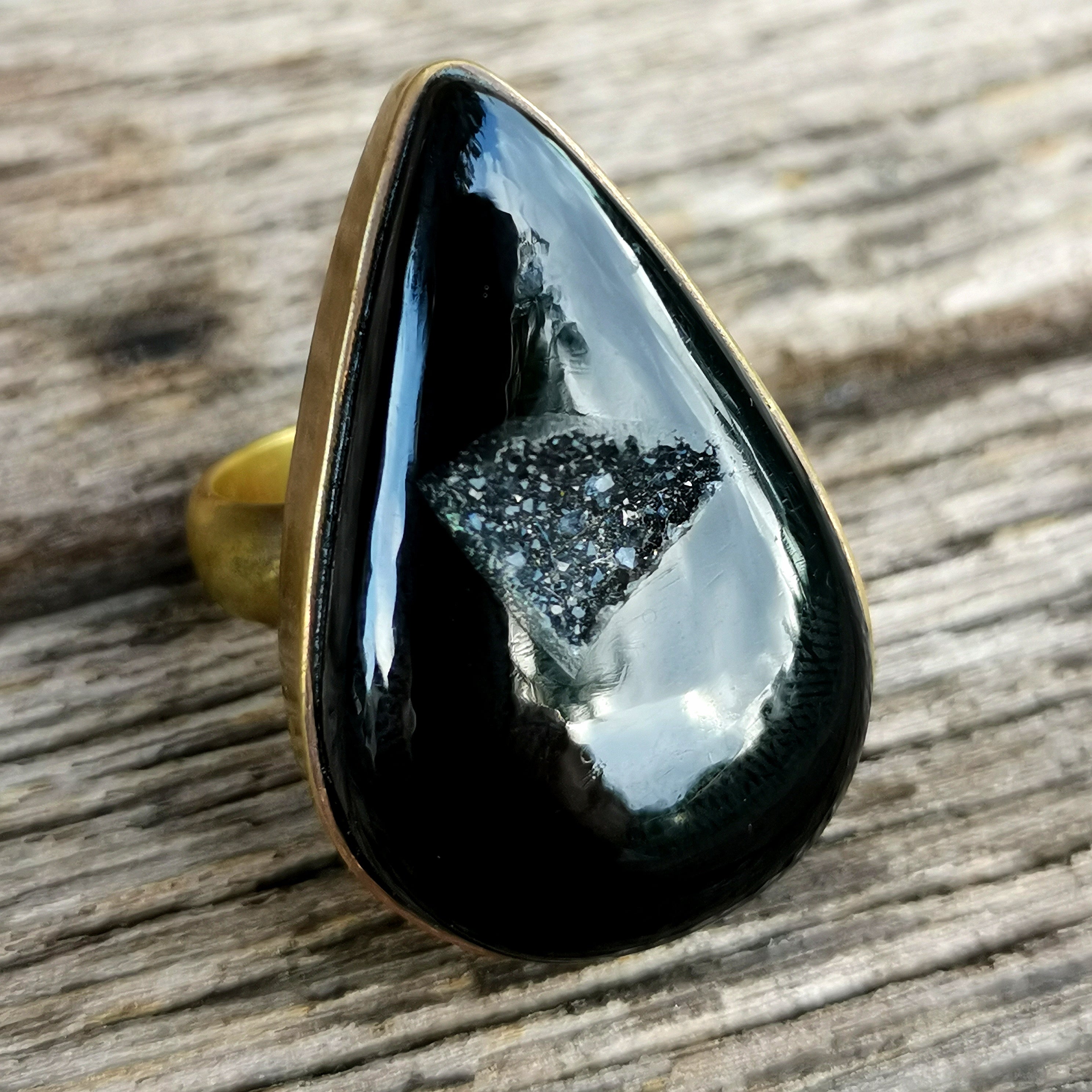 Black clearance onyx druzy