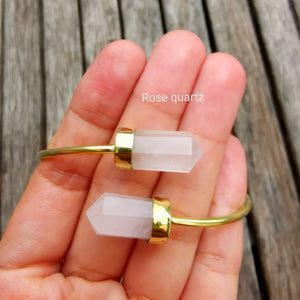 Premium Brass Bracelet Wand (various gemstones)
