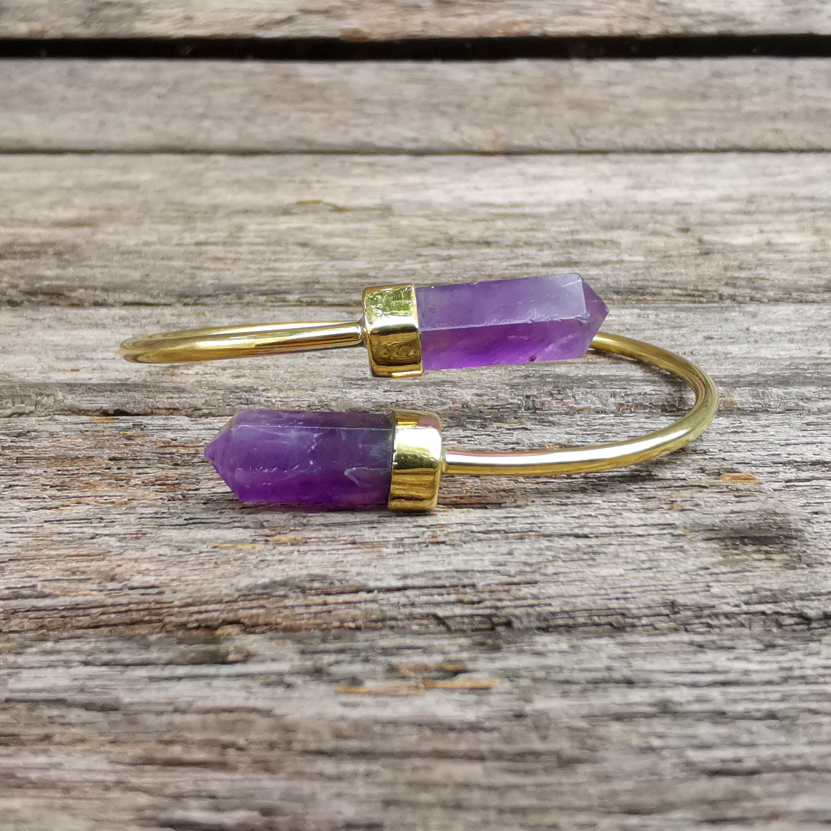 Premium Brass Bracelet Wand (various gemstones)
