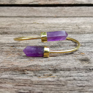 Premium Brass Bracelet Wand (various gemstones)