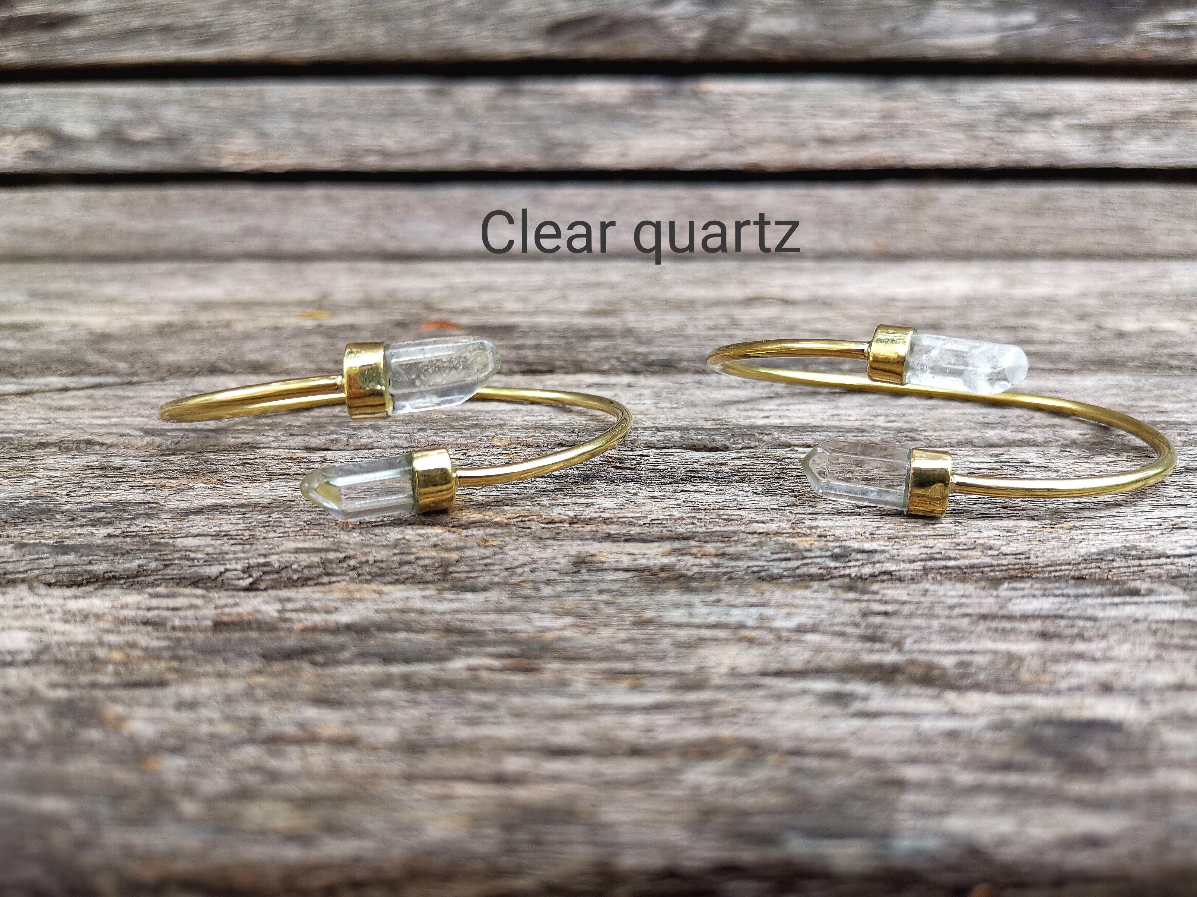 Premium Brass Bracelet Wand (various gemstones)