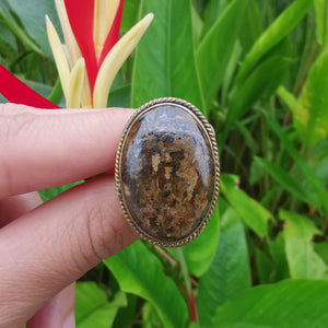 Premium Brass Statement Ring Bronzite