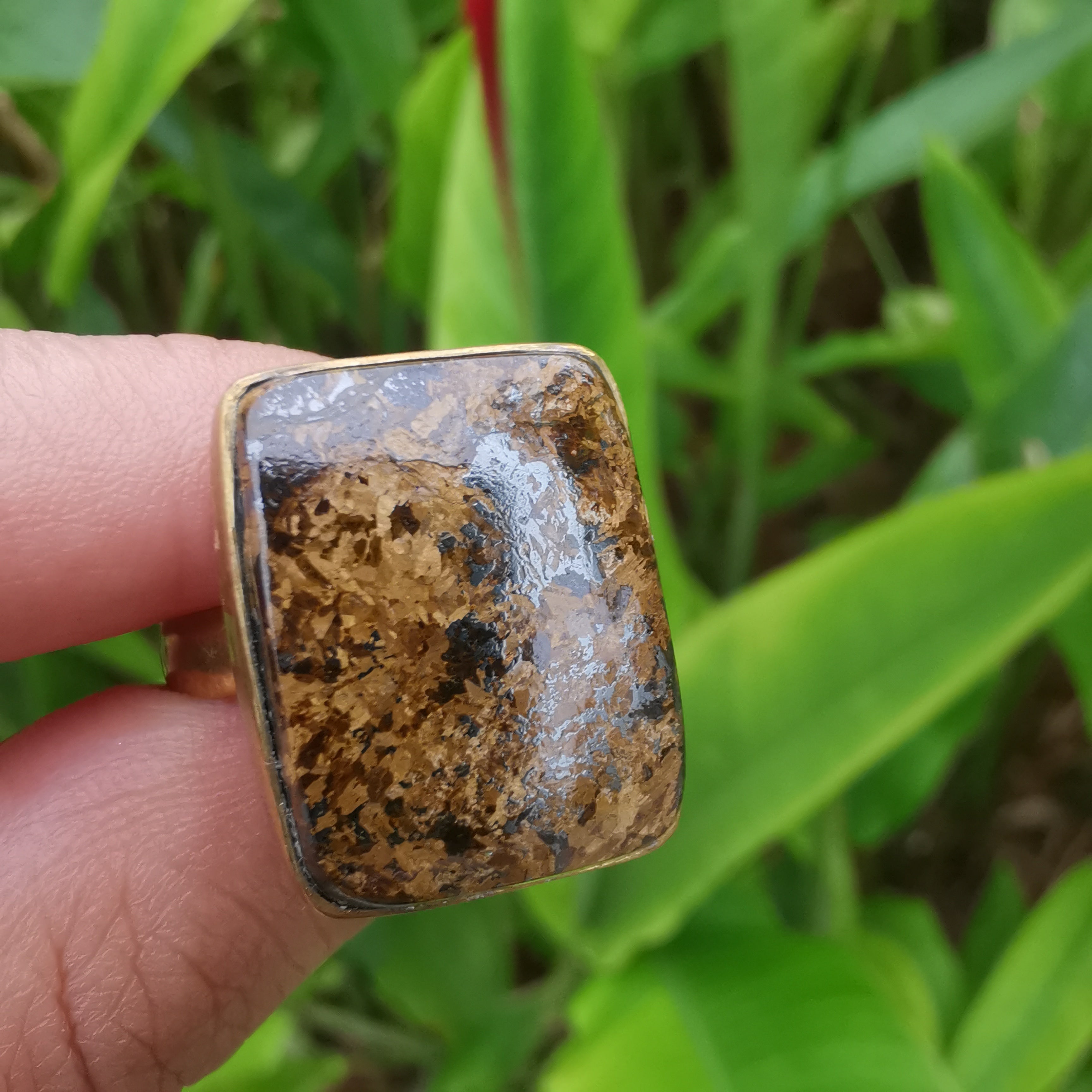 Premium Brass Statement Ring Bronzite