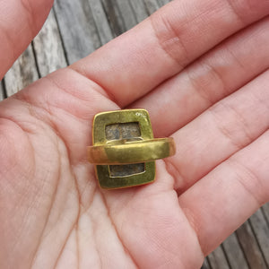 Premium Brass Statement Ring Bronzite