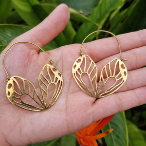 Premium Brass Hoop Earrings Kupu