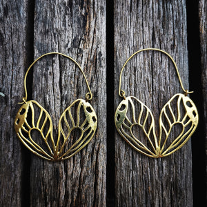 Premium Brass Hoop Earrings Kupu